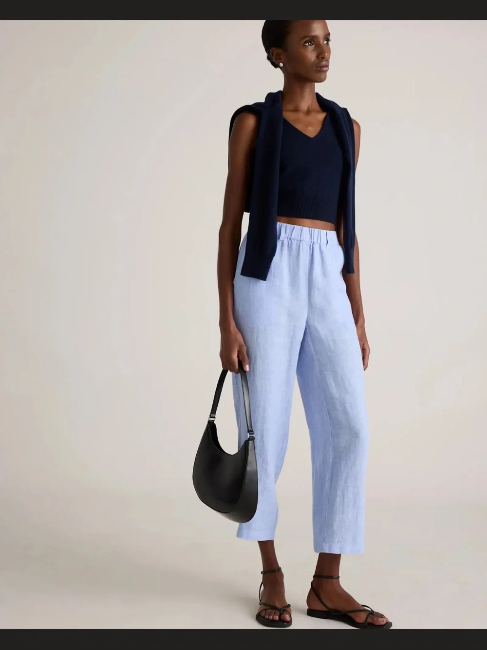 NWT π Quince light blue linen pants - Picture 5 of 8